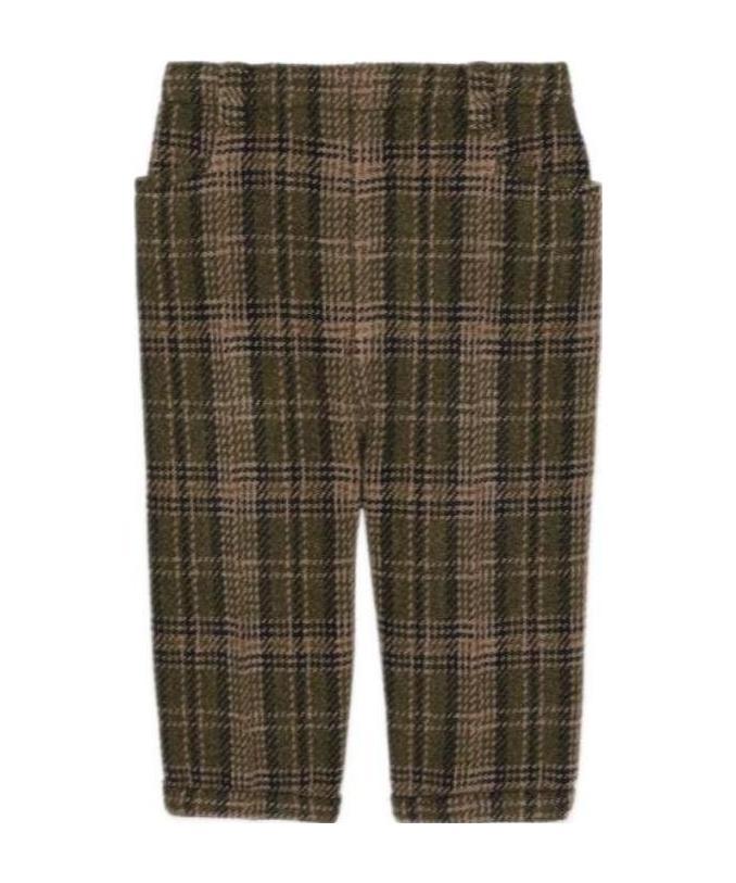 Saint Laurent Tweed Bermuda Cycling Shorts In Green