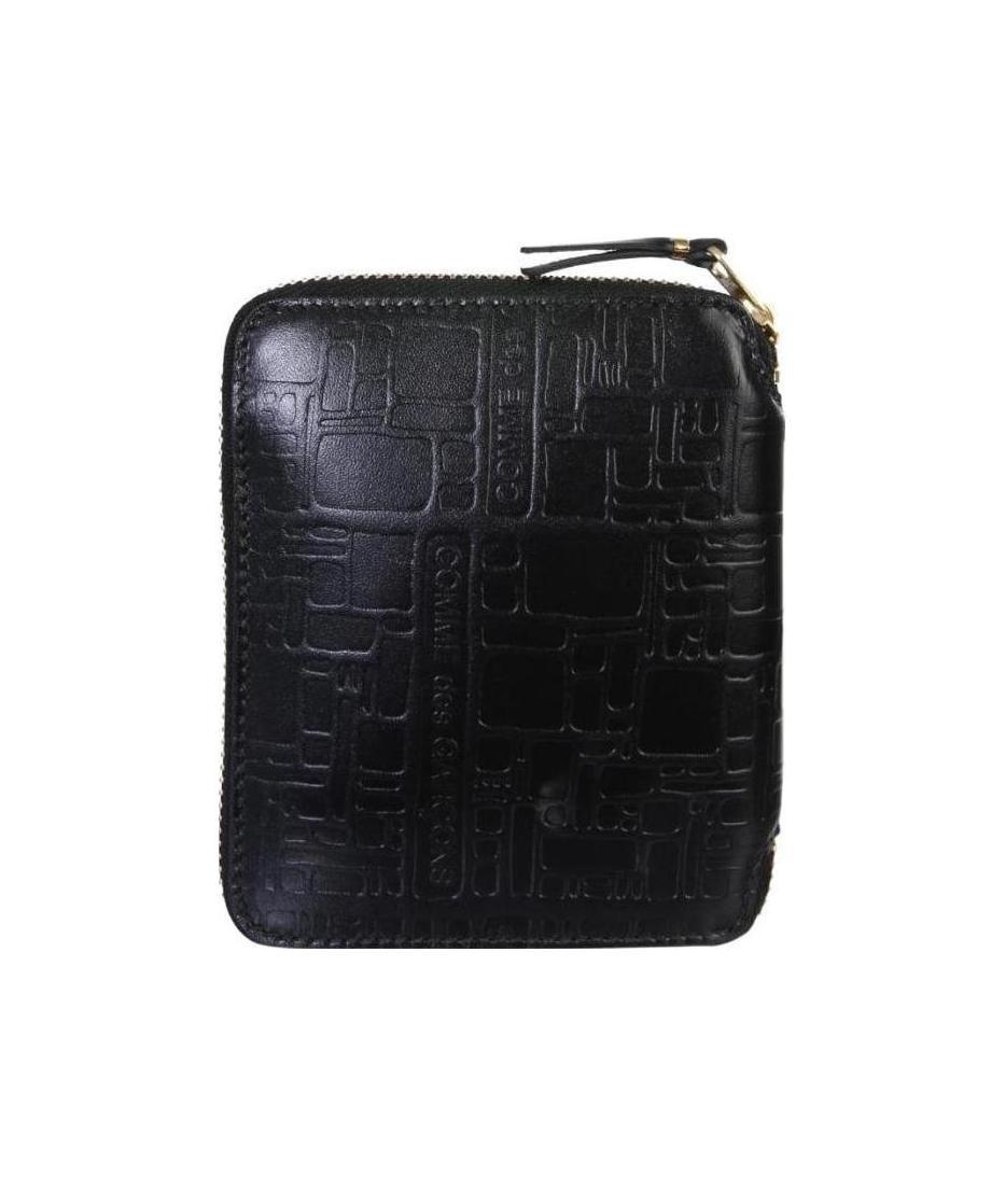 Comme Des Garçons Wallet Embossed Logotype Wallet In Black