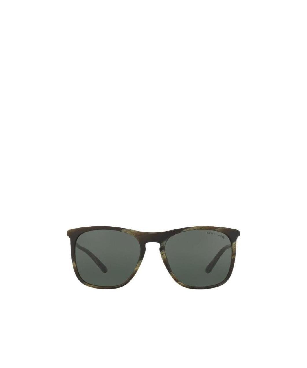 Giorgio Armani Logo Sunglasses In Gray
