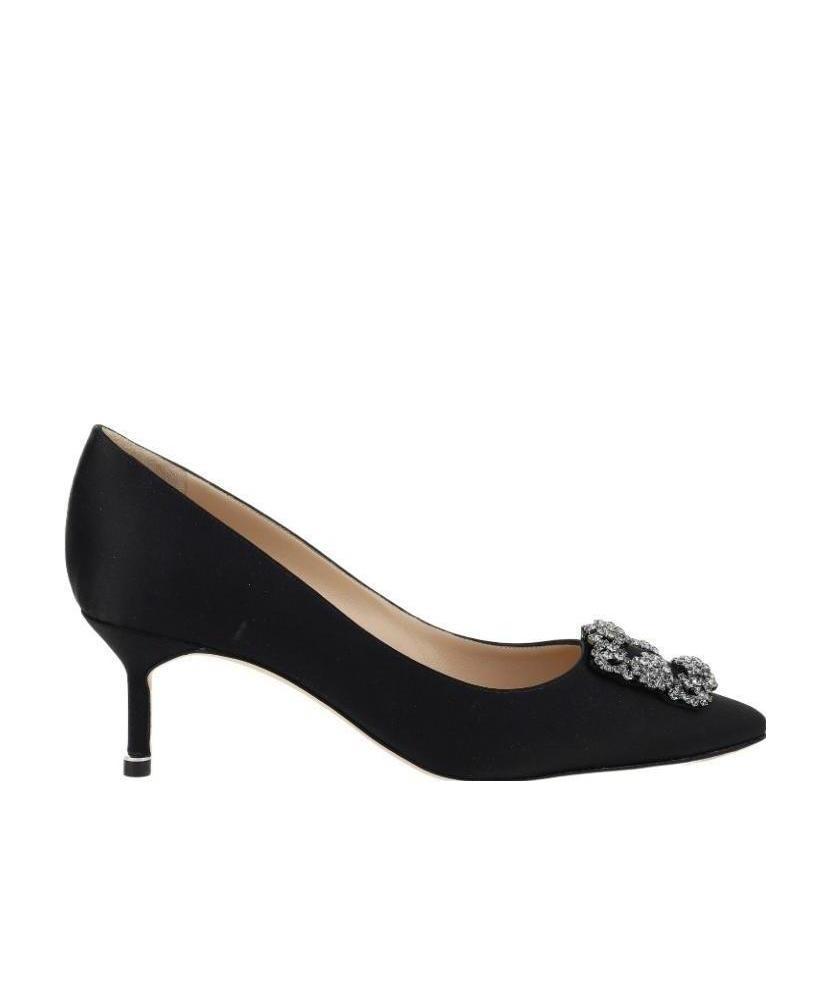 MANOLO BLAHNIK MANOLO BLAHNIK HANGISI JEWEL EMBELLISHED PUMPS