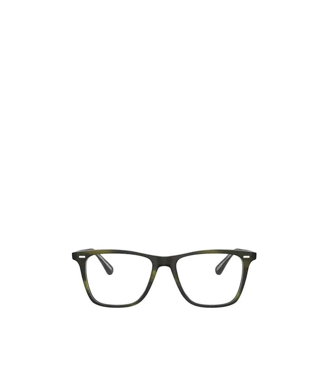 Oliver Peoples Geometrical Frame Flat Mirror In Green