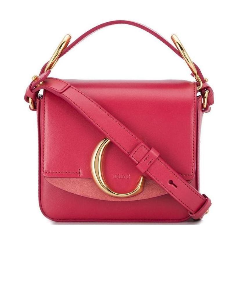 Chloé Flip C Single Shoulder Bag In Red
