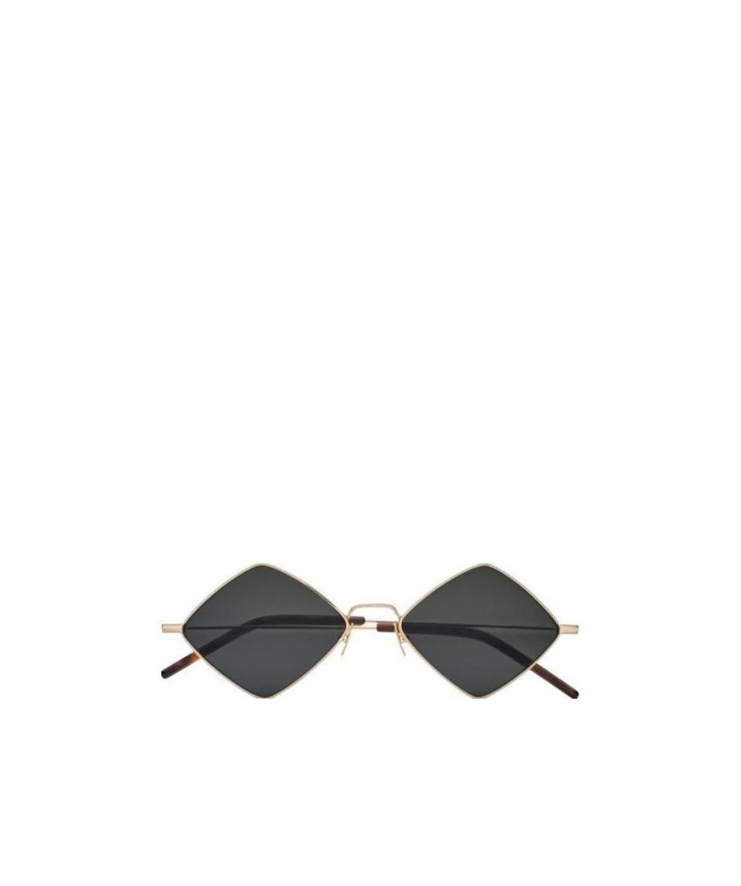 Saint Laurent Diamond-shape Frame Sunglasses In Black