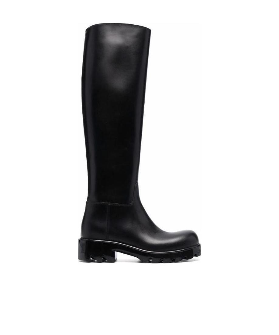 Bottega Veneta Strut Round-toe Boots In Black