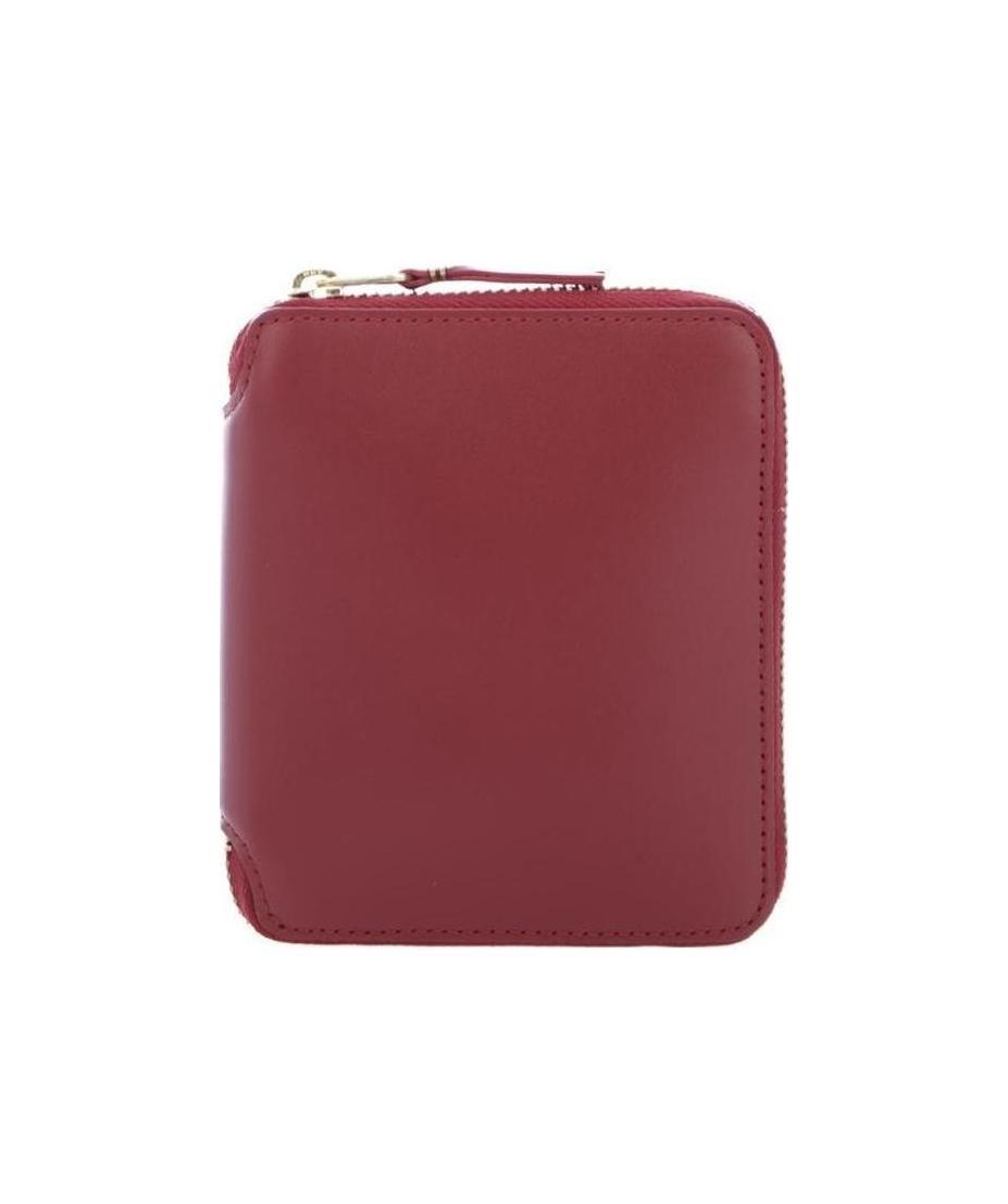Comme Des Garçons Zip Around Wallet In Red