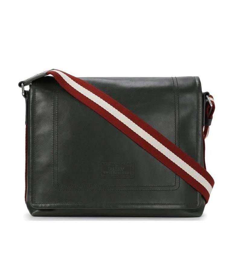 Bally Logo Shoulder Bag In Black