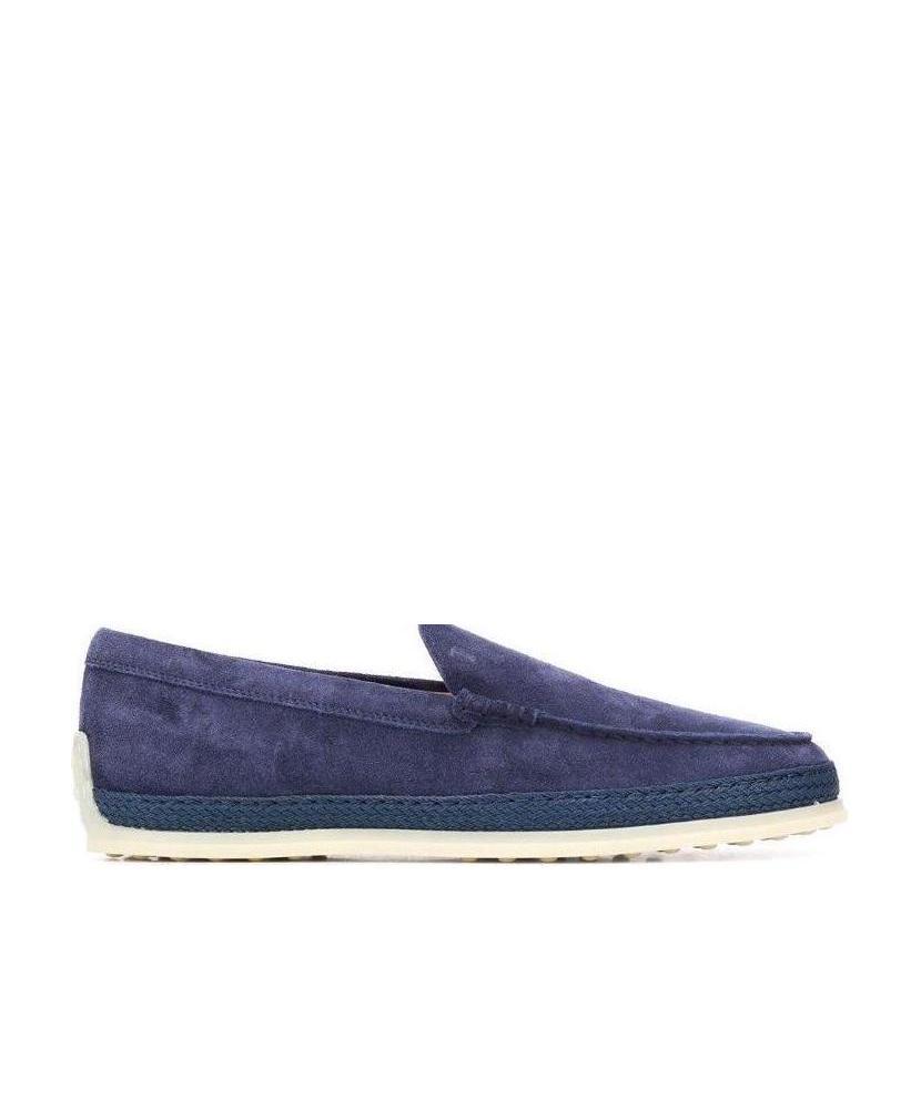 Tod's Slip-on Leather Loafers In Blue