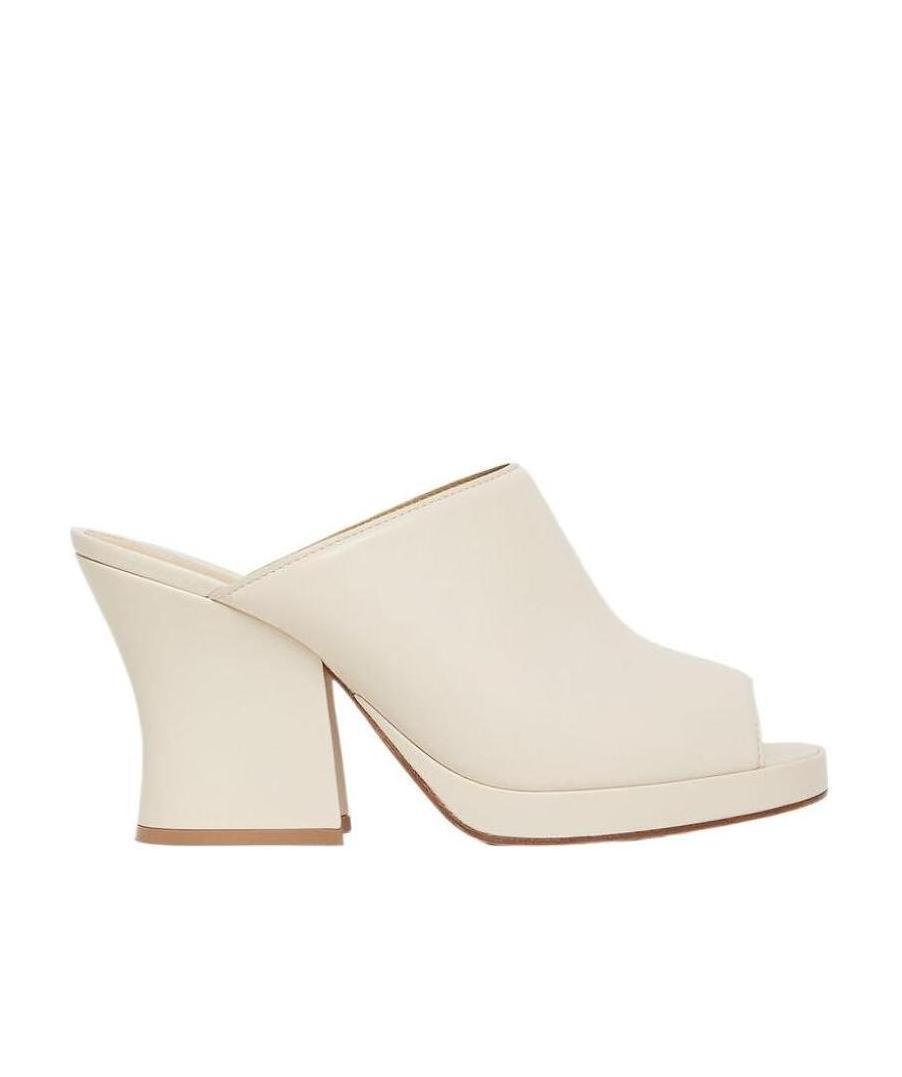 Bottega Veneta Stack Mules In Pattern