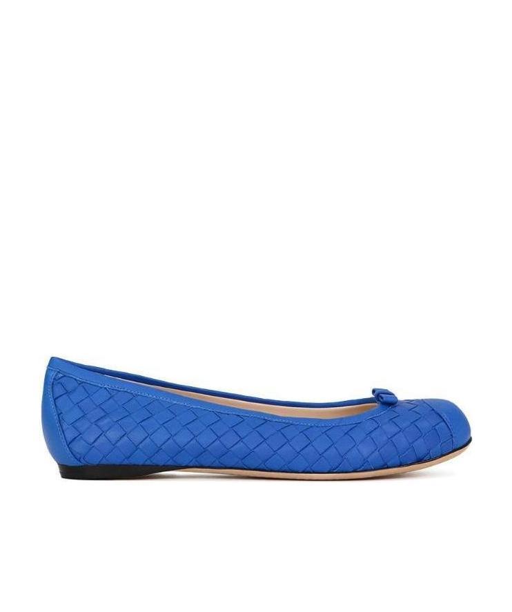 BOTTEGA VENETA KNIT DETAIL FLAT SHOES