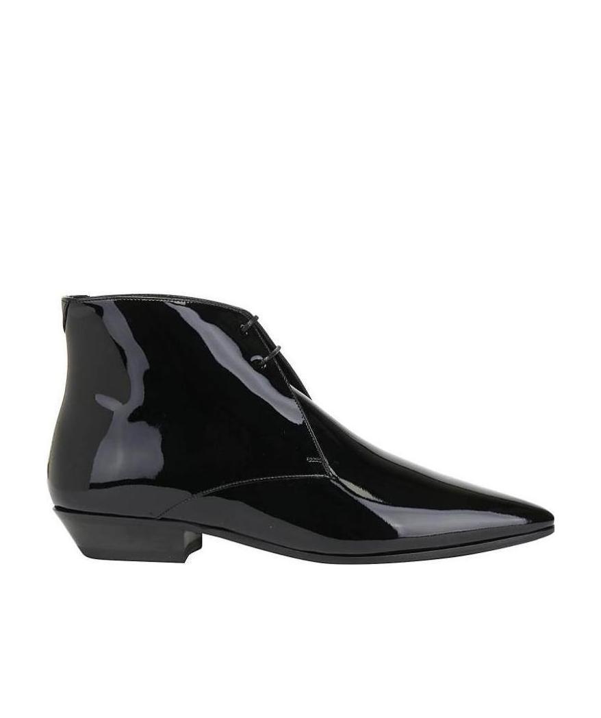 Saint Laurent Jonas 25mm Ankle Boots In Black