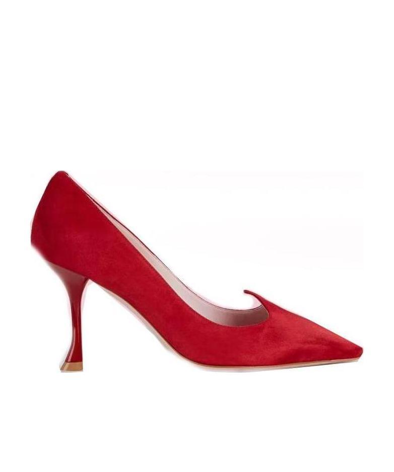 Roger Vivier Woman Pumps Red Size 8 Textile Fibers In Red