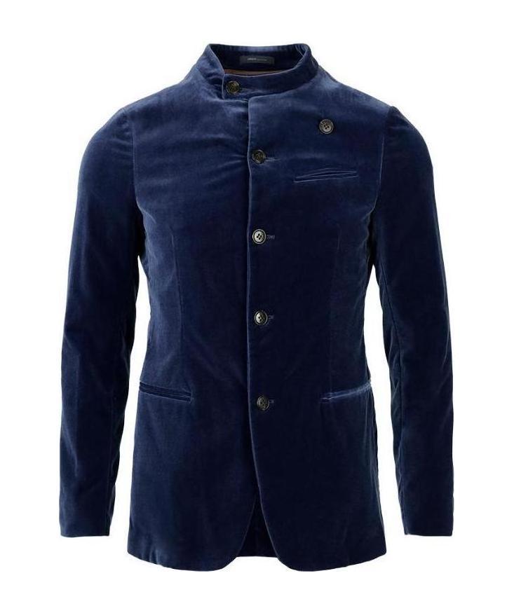 Armani Collezioni Logo Casual Jacket In Black
