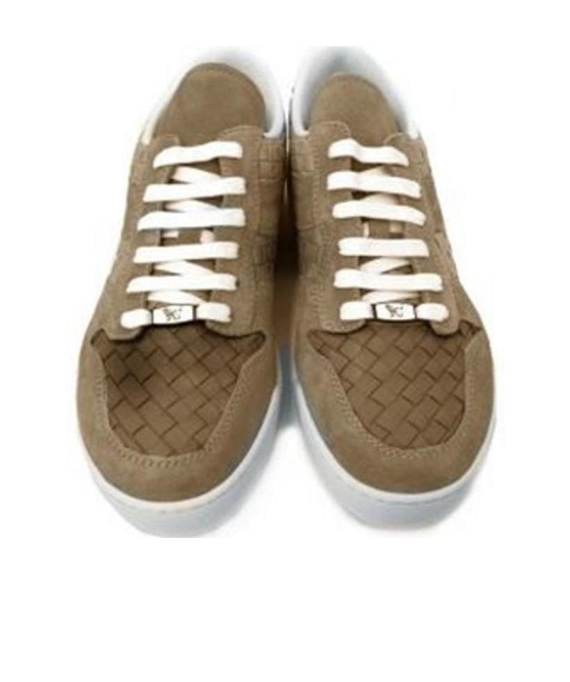 Bottega Veneta Logo Details Casual Sports Shoes In Brown