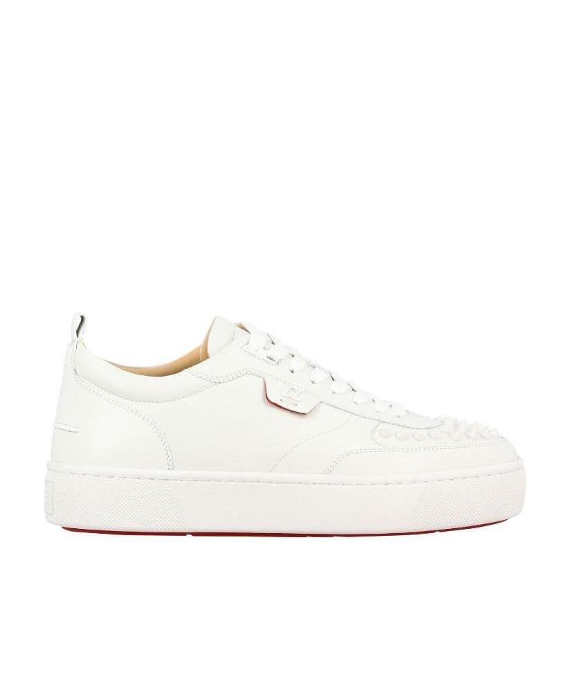 Christian Louboutin Happyrui Spikes Sneakers In White