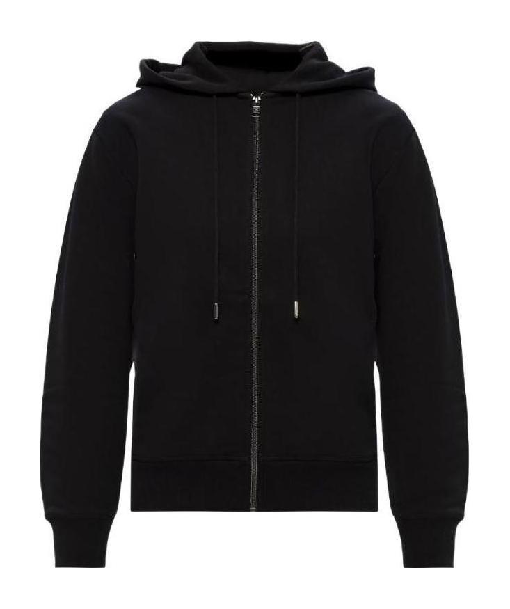 Kenzo Embroidered Tiger Zip-up Hoodie In Black