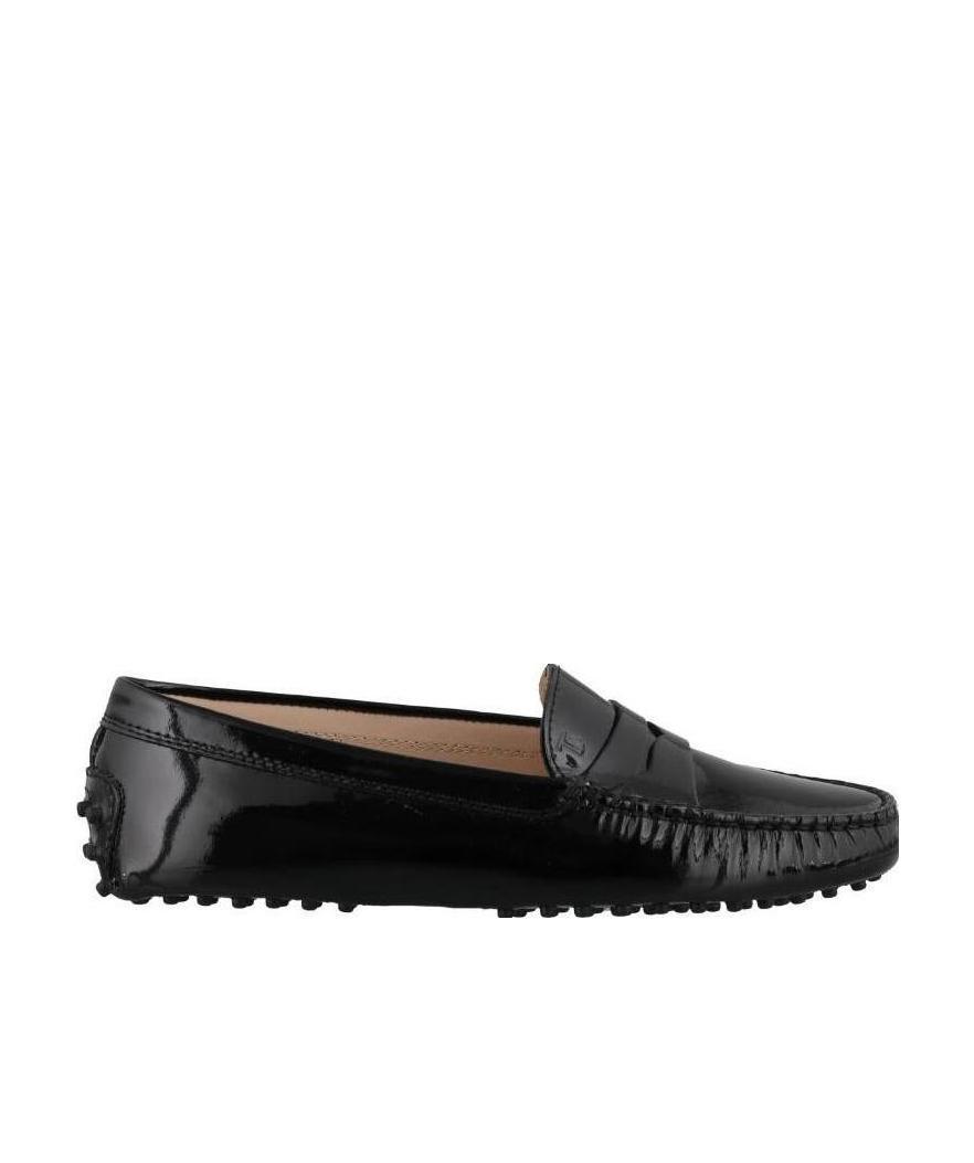 Tod's Woman Loafers Black Size 8 Leather In Black