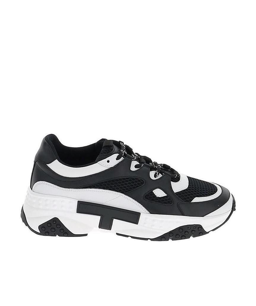 Tod's Colour Block Sneakers In Black