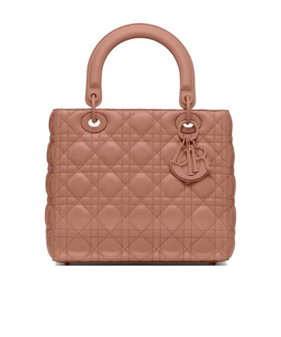 Dior Medium Matte Handbag In Pink
