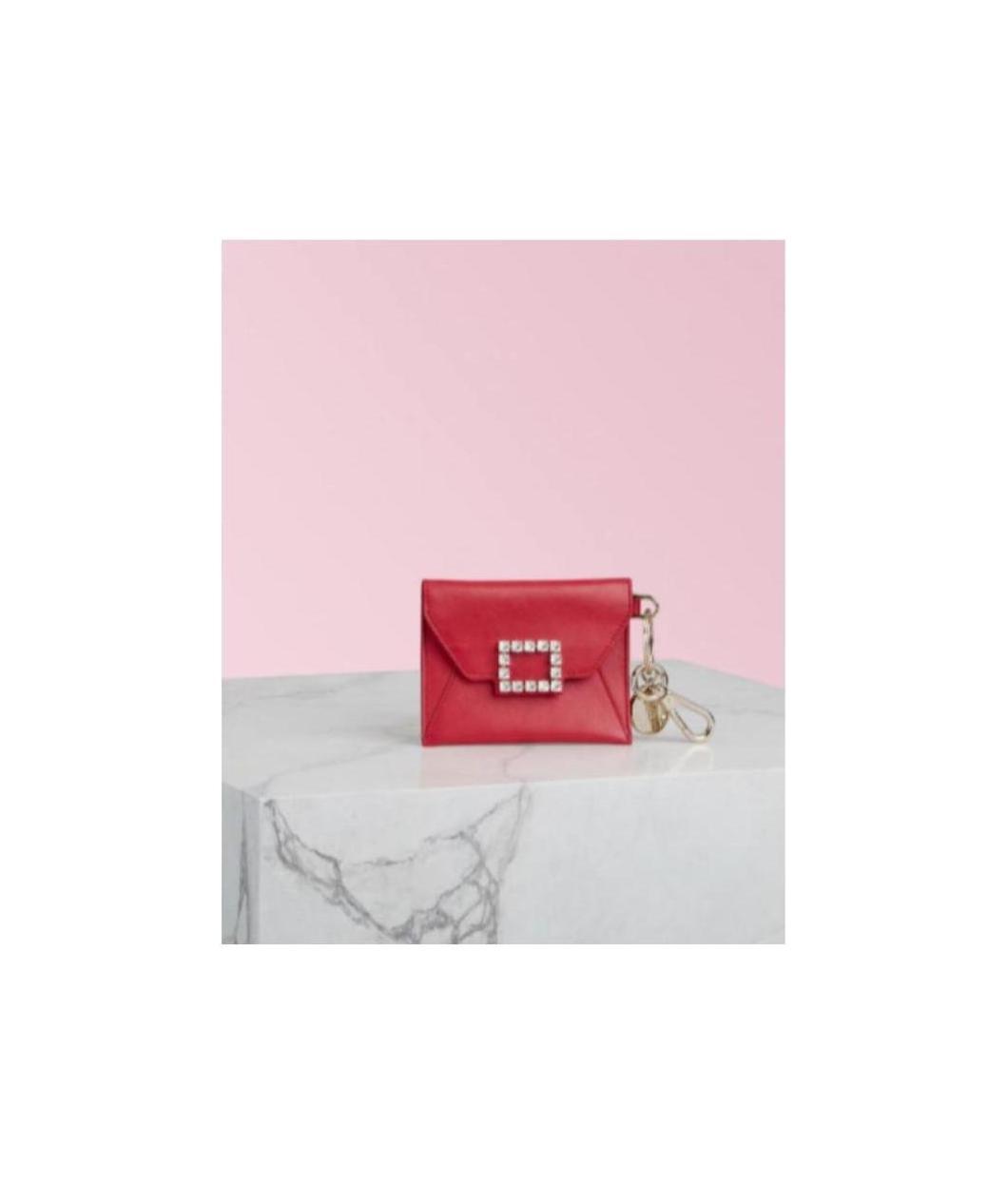 Roger Vivier Logo Wallet In Red