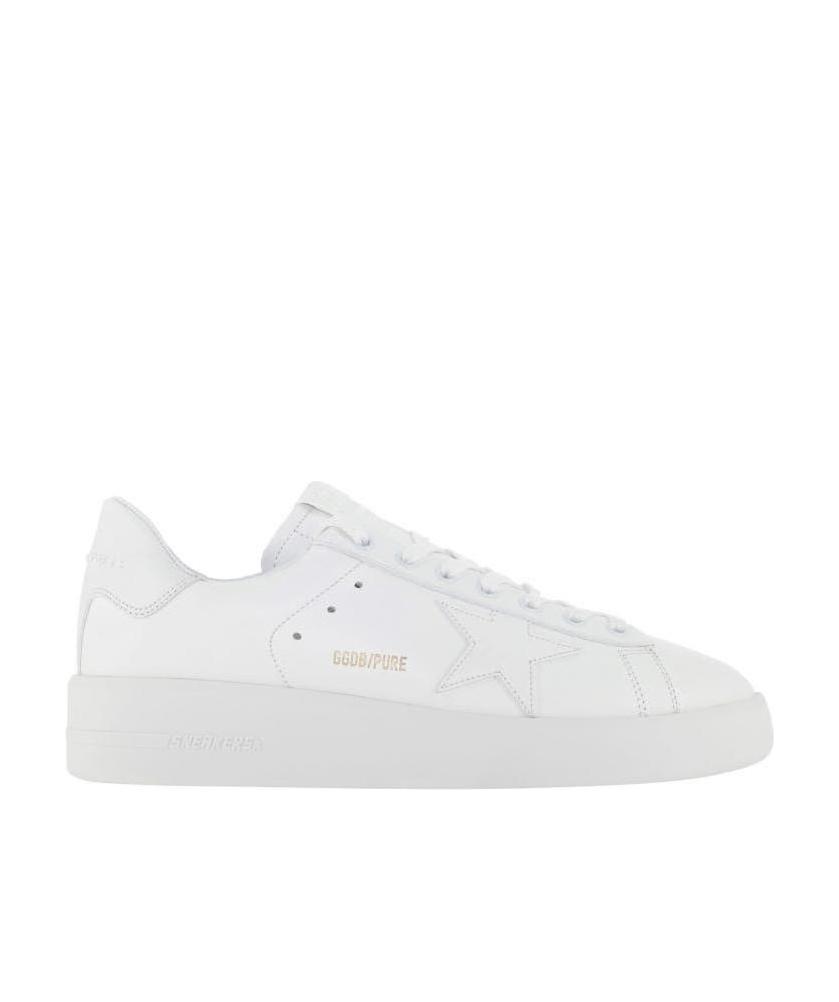 Golden Goose Deluxe Brand Men White Leather Pure New Sneakers In White