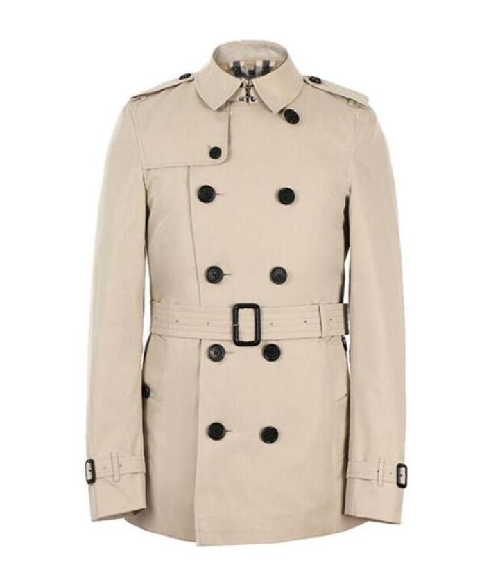 Burberry Logo Trench Coat In Nude