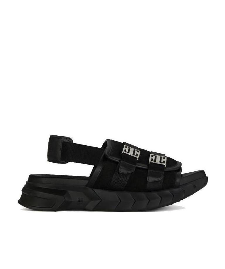 GIVENCHY MARSHMALLOW SLINGBACK LEATHER SANDALS 