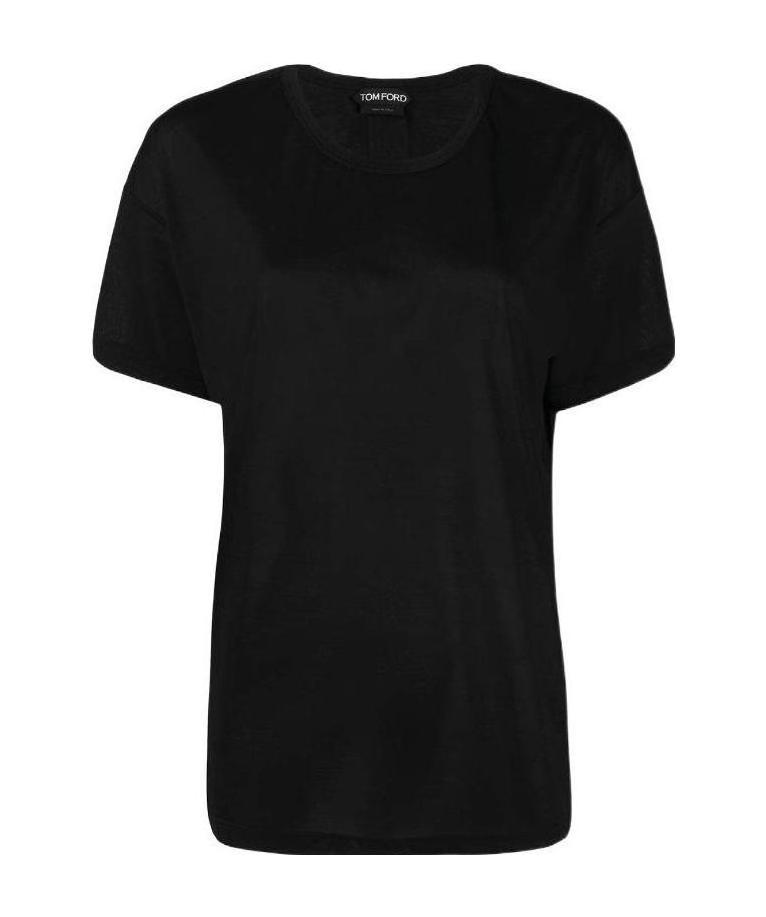 Tom Ford Logo-patch Short-sleeved T-shirt In Black