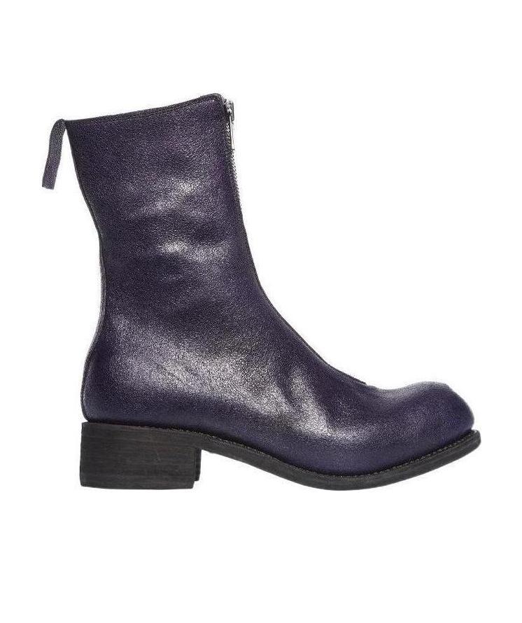 Guidi Women's Leather Boot With Zip In Black