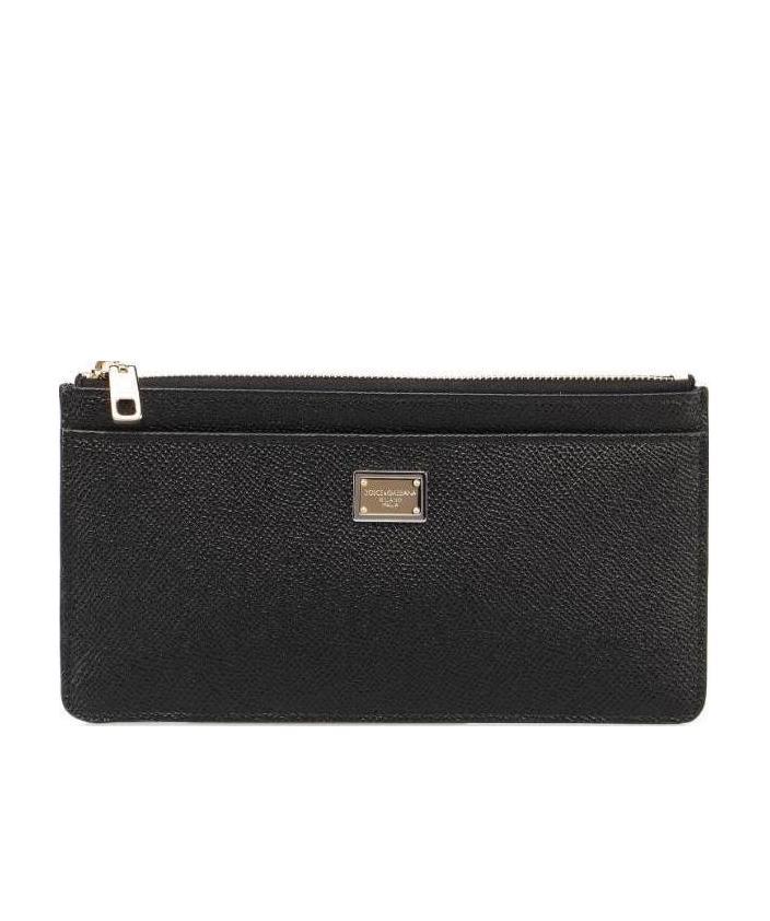 Dolce & Gabbana Dolce&gabbana Dauphine Zipped Card Holder In Black