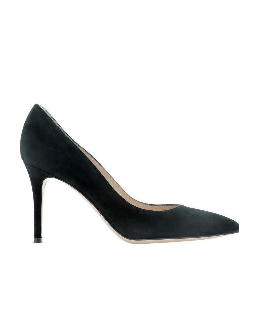 Gianvito Rossi Gianvito 105 Pointed Toe Pumps In Black Leather In Black