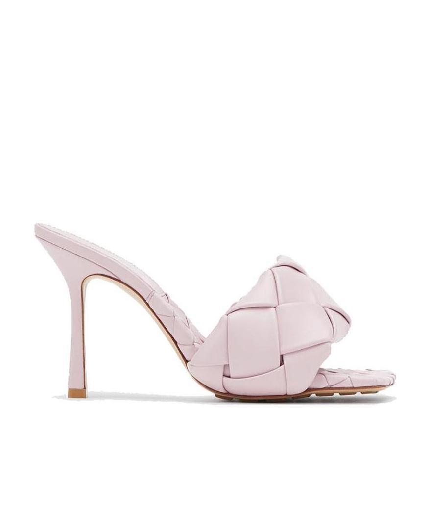 Bottega Veneta Lido 90mm Leather Mules In Pink