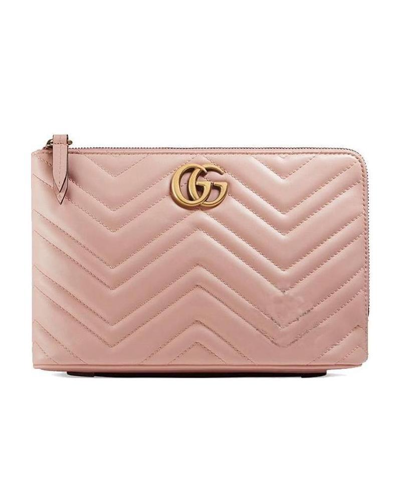 Gucci Gg Marmont Series Handbags In Pink