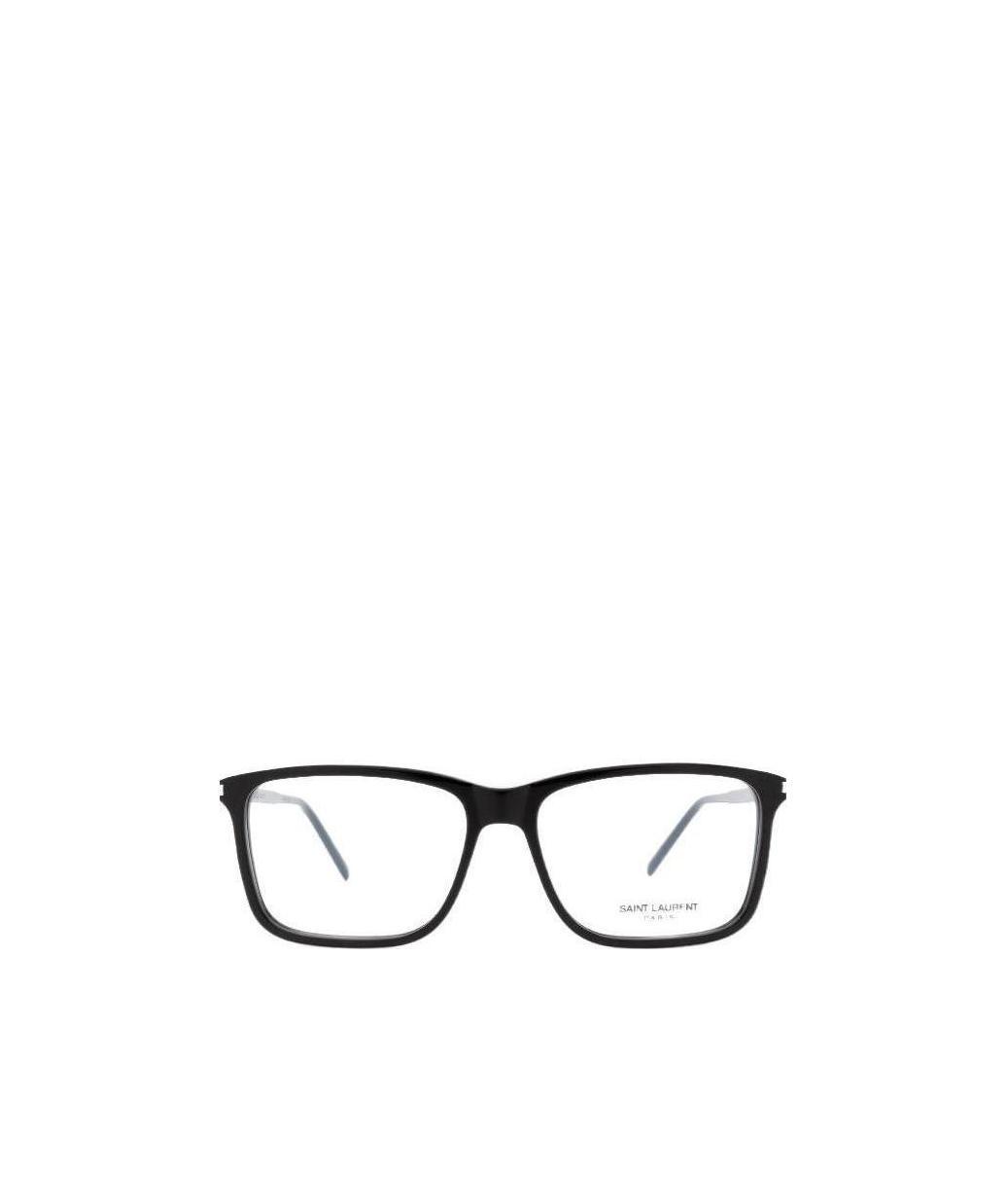 Saint Laurent Sl454 Square-frame Glasses In Black