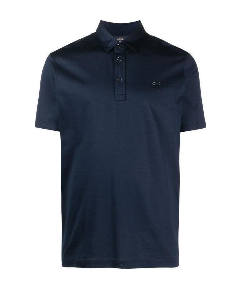 Paul & Shark Polo In Cotone Piqué In Black