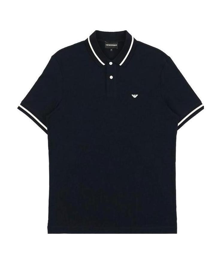 EMPORIO ARMANI LOGO EMBROIDERED POLO SHIRT