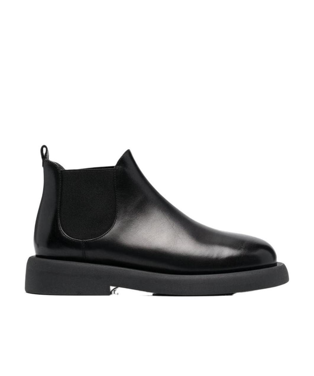 Marsèll Elasticated Panel Platform Sole Ankle Boots In Black