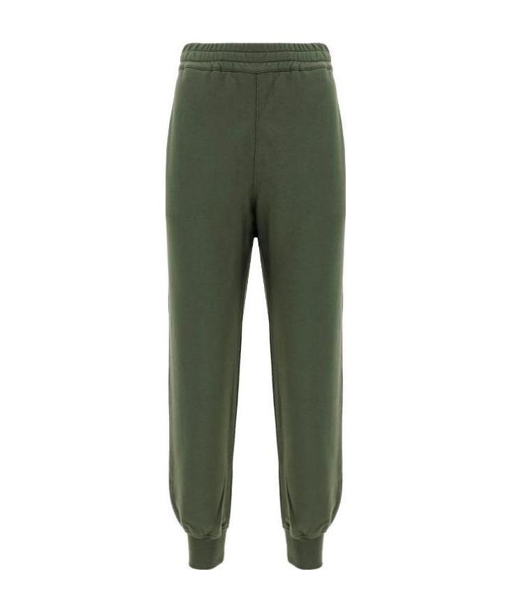 Alexander Mcqueen Logo-print French Cotton-terry Track Pants In Green