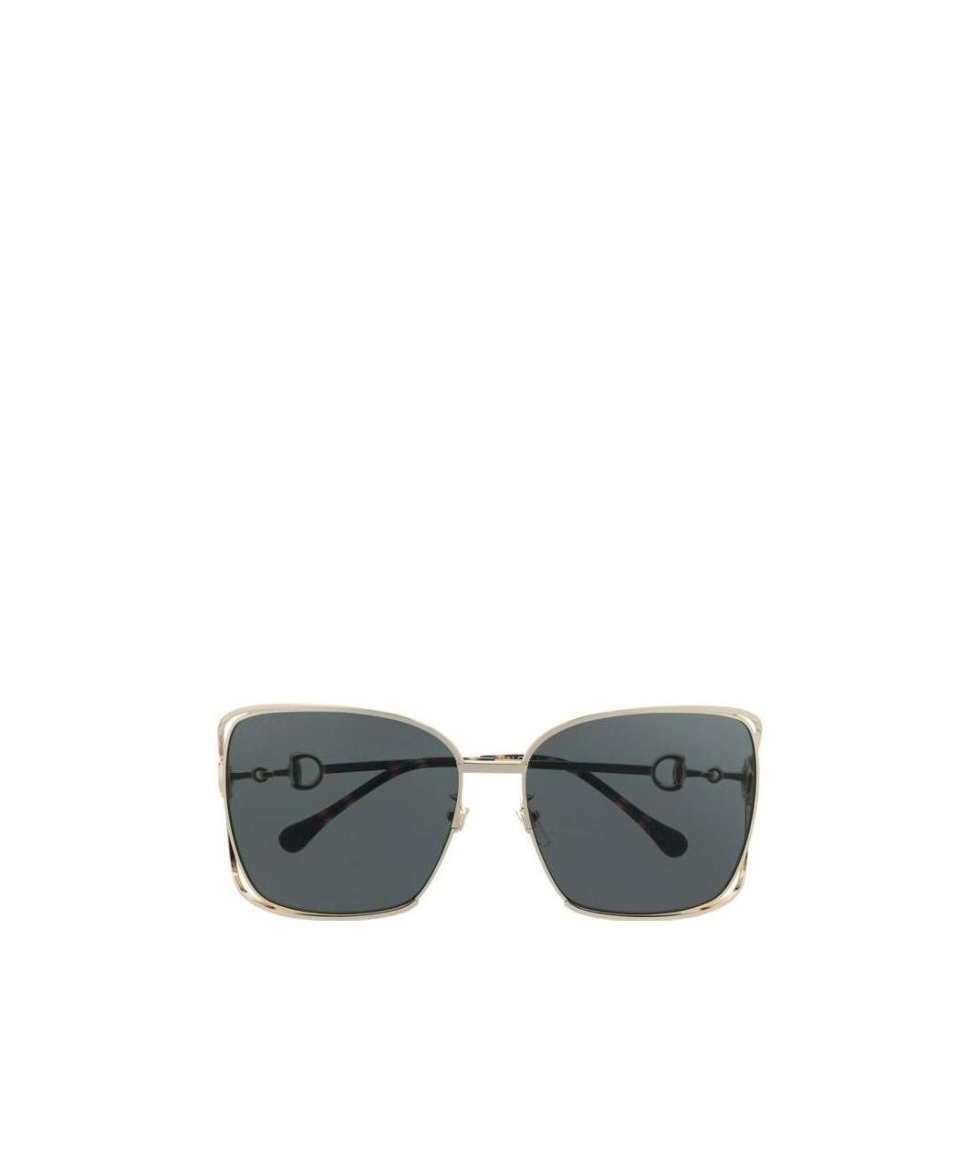 Gucci Horsebit-embellished Oversized Sunglasses In Gray
