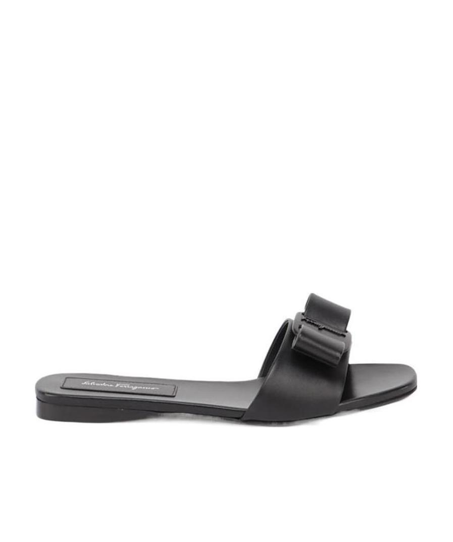 Ferragamo Woman Sandals Black Size 6 Calfskin In Black