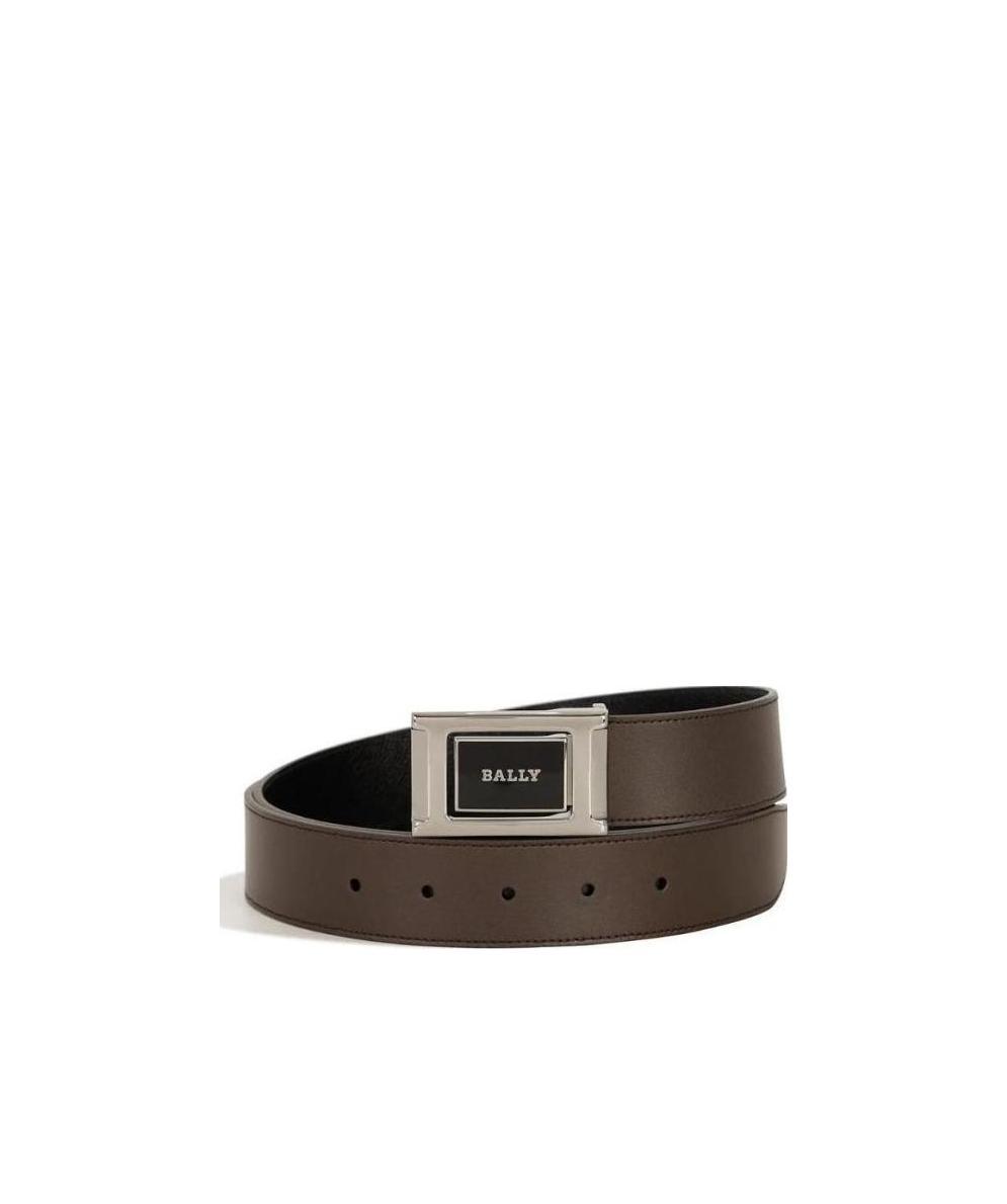 Bally Logo Belt In Brown