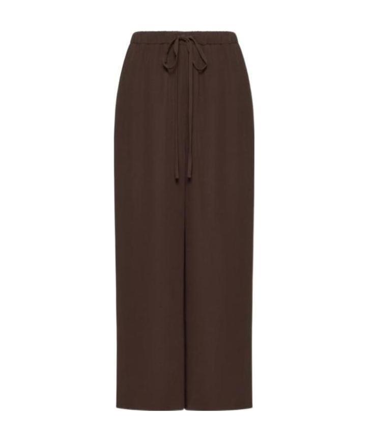 VALENTINO TIED-WAIST WIDE-LEG TROUSERS