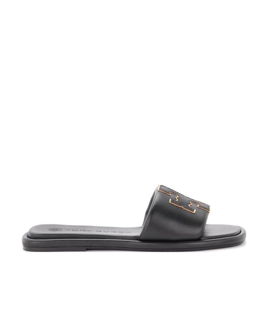 TORY BURCH DOUBLE T PATCH SLIDES
