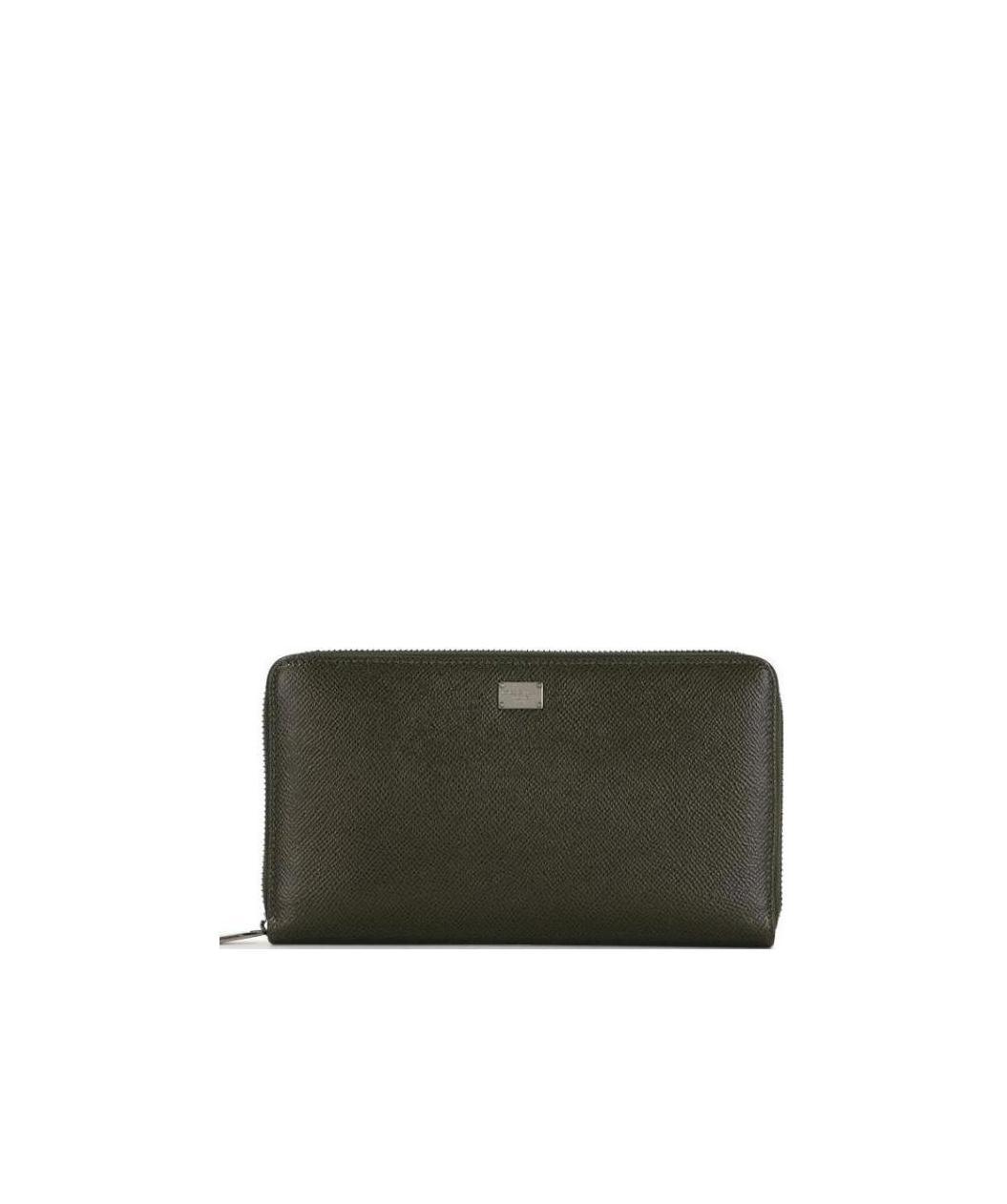 Dolce & Gabbana Logo Details Wallet In Black