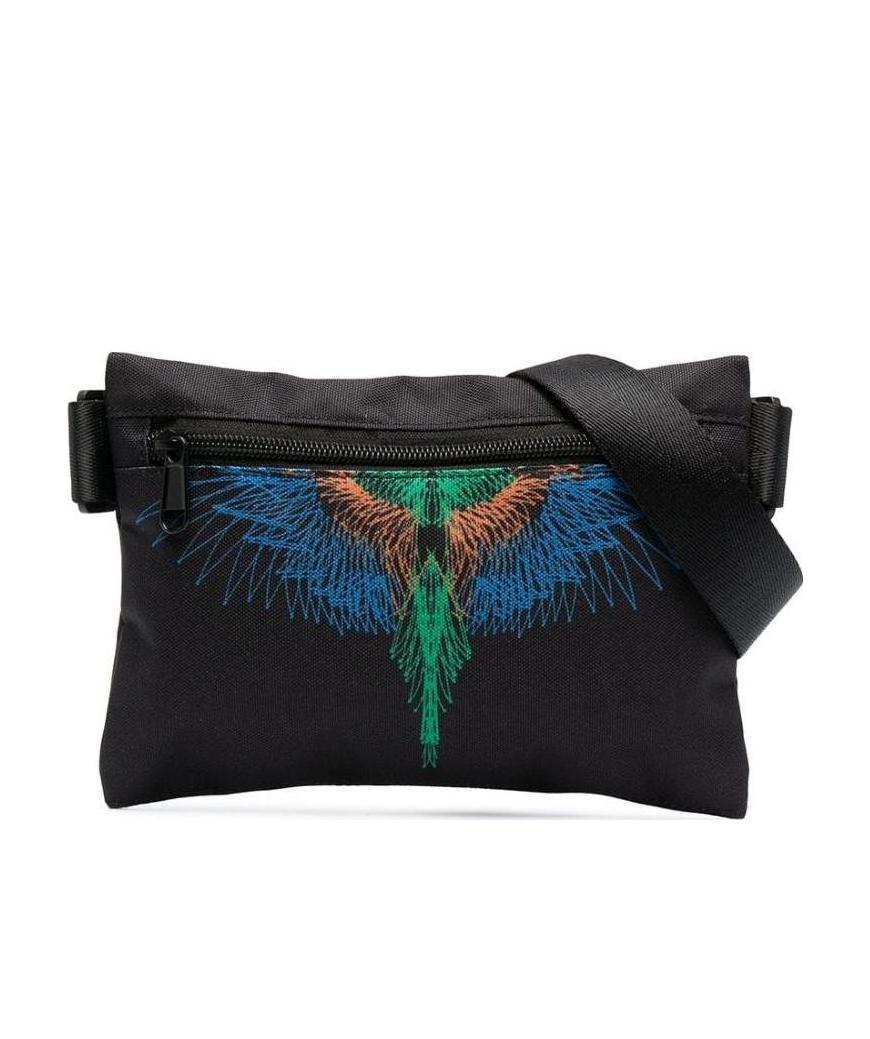 MARCELO BURLON COUNTY OF MILAN WINGS PRINTED WAIST BAG