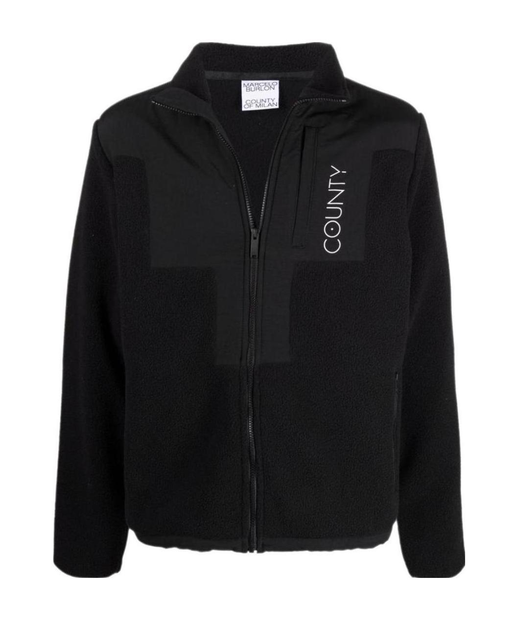 Marcelo Burlon County Of Milan Marcelo Burlon Giacca Track Cross Block In Black