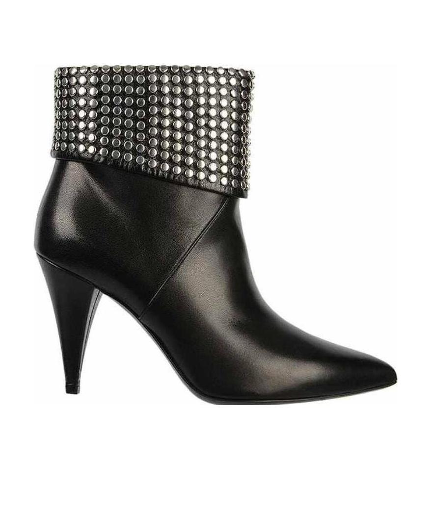 Saint Laurent High-heeled Boots In Black