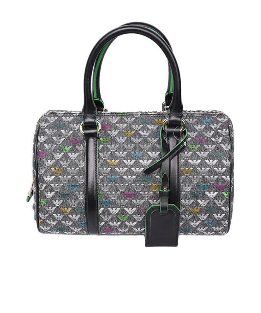 Emporio Armani Logo Handbag In Gray
