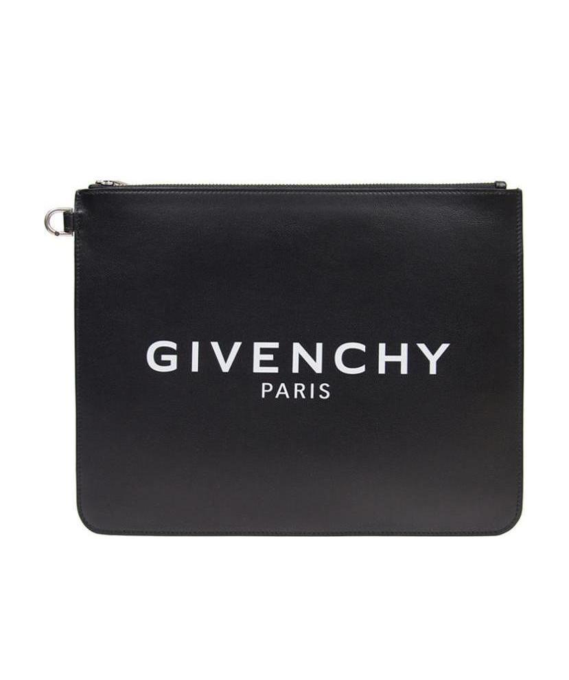 Givenchy Logo Details Handbag In Black