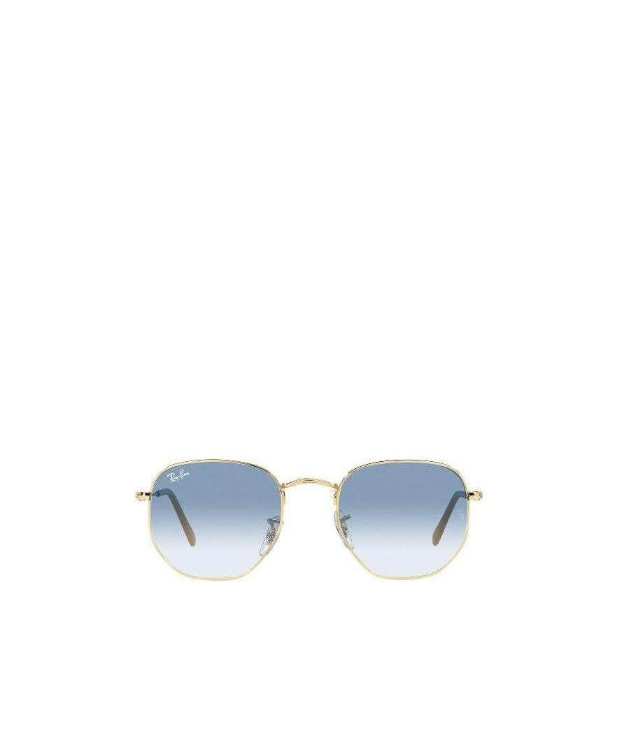 Ray Ban Gradient-effect Geometric-frame Sunglasses In Blue