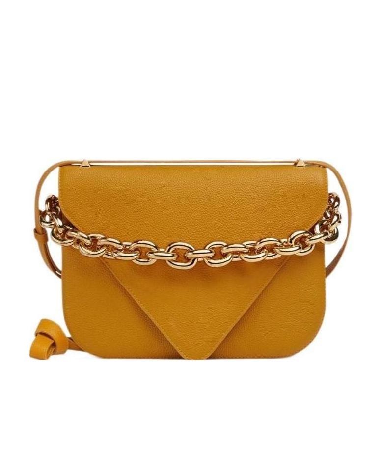 Bottega Veneta Mount Envelope Clutch Bag In Brown